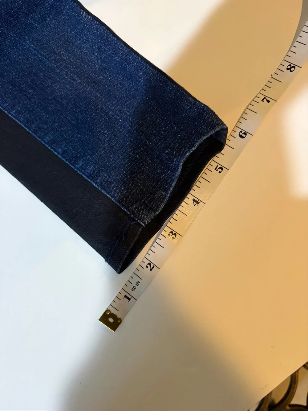 Levi’s Denim Leggings Girls 16 Reg Blue Black Tuxedo Stripe Skinny Jeans
